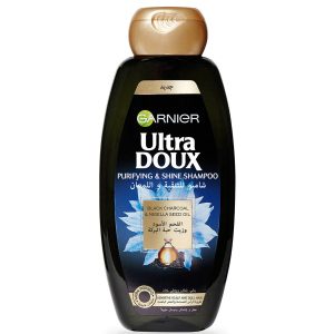 Garnier Ultra Doux Black Charcoal and Nigella Seed Oil Purifying and Shine Shampoo 600ml