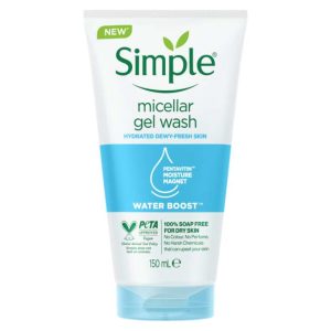 Simple Water Boost Micellar Facial Gel Wash Pack of 6