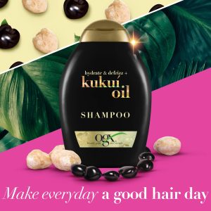 OGX Shampoo Hydrate & Defrizz+ Kukuí Oil, 385ml