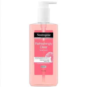 Neutrogena Refreshingly Clear Facial Wash with Pink Grapefruit and Vitamin C, 200ml White