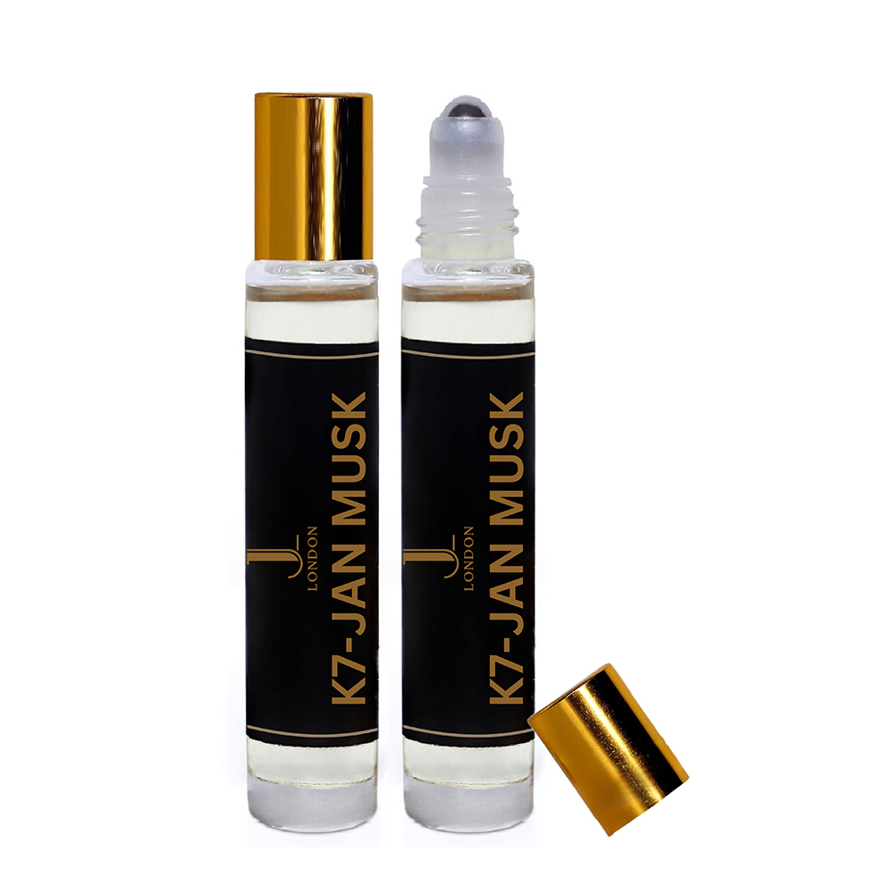 ATTAR OIL: Unisex Perfume Oil | Non-Alcoholic & Vegan Ittar Roll-On Perfume, 10ml - (K7-JAN MUSK)