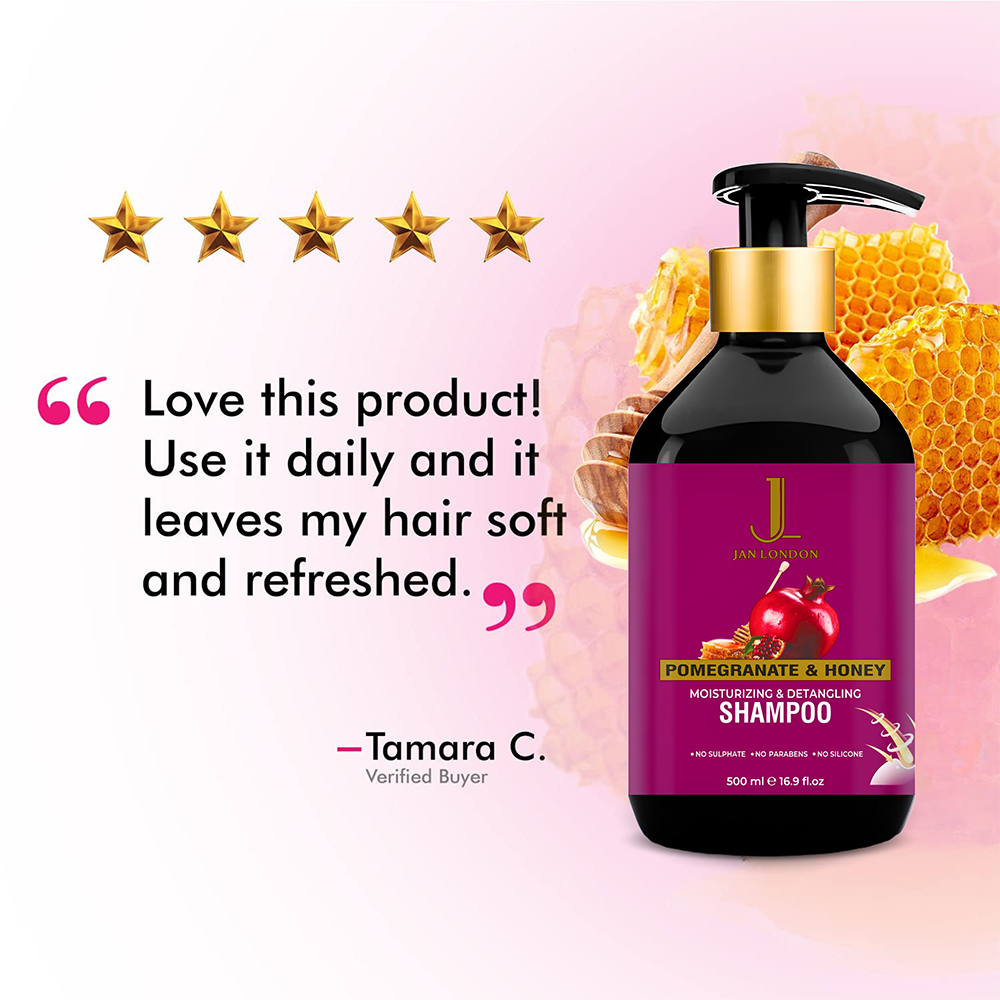 Pomegranate & Honey Shampoo - 500ml - Image 6