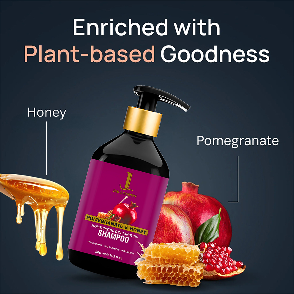 Pomegranate & Honey Shampoo - 500ml - Image 3