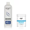 Cream Peroxide 40 Vol 12% 250ml + Rapid Blue Powder Bleach 100g Set